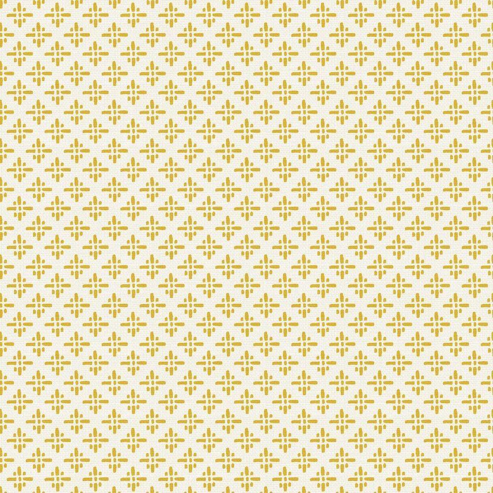 Beckett Star Antique Gold Yellow Wallpaper 118578 by Joules