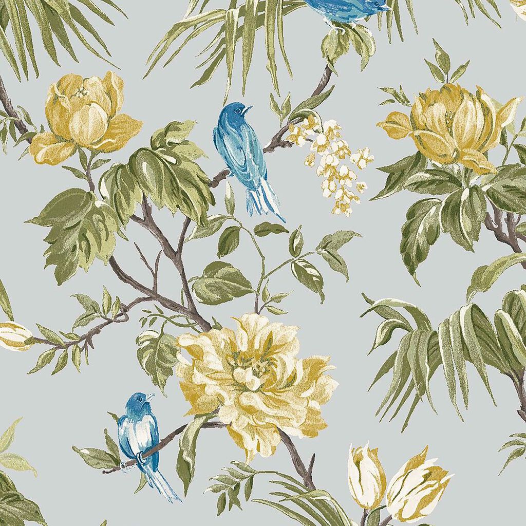 Birds & Blooms Grey Wallpaper 118257 by Next