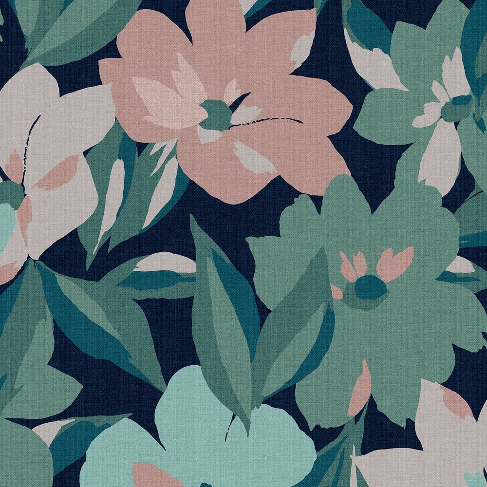 Hot House Floral Midnight Wallpaper 120208 by Next