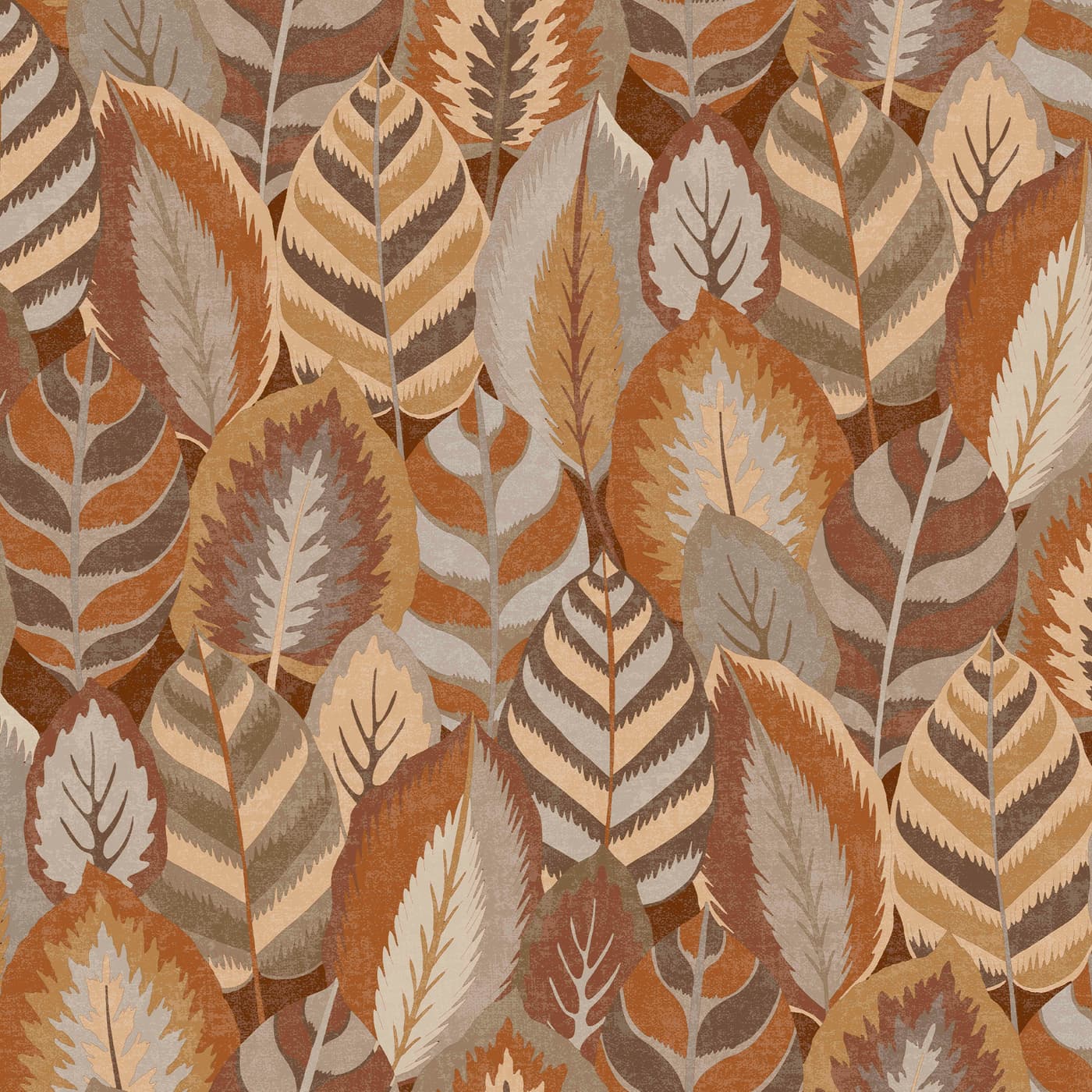Arty Leaves Brown Wallpaper 121127 by Sublime