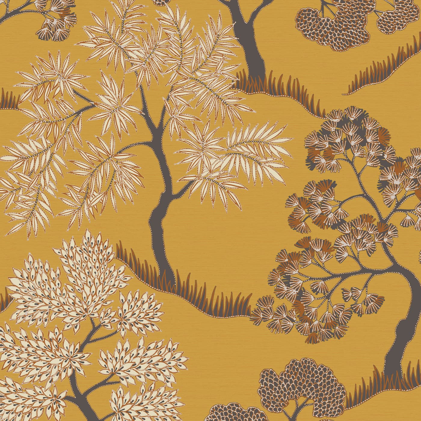 Trees Ochre Wallpaper 121800 by Sublime