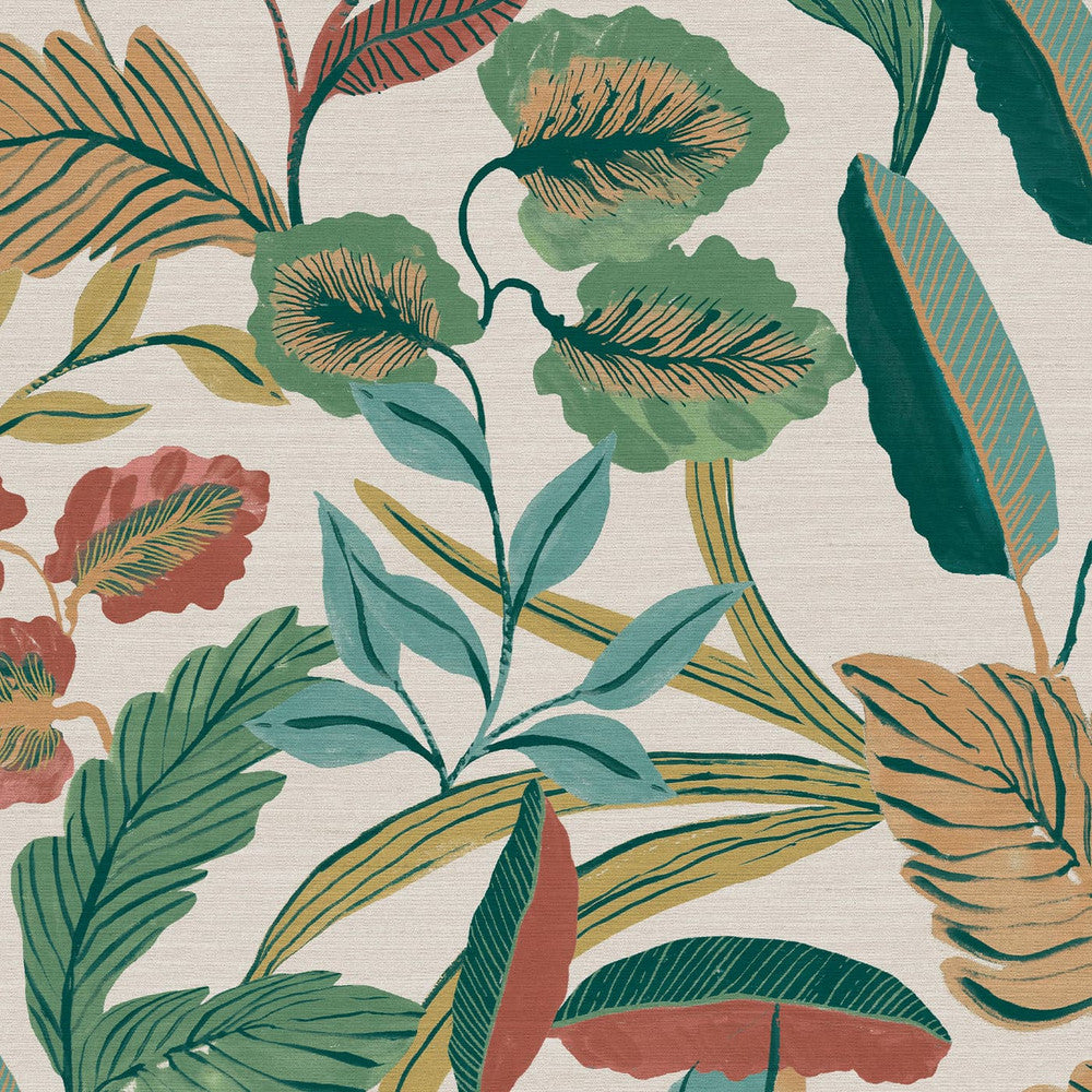 Paradise Arts Neutral Wallpaper 121801 by Sublime