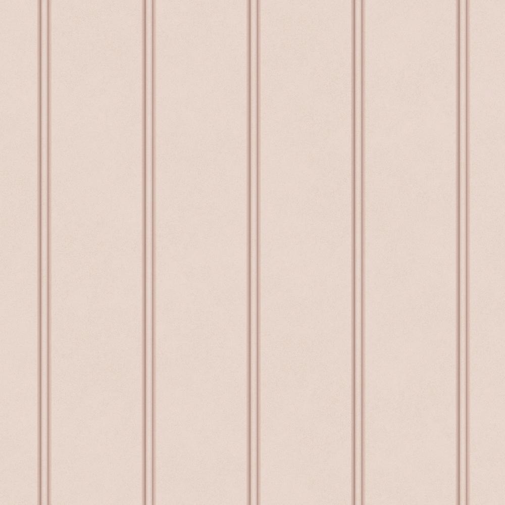 Chalford Wood Panelling Plaster Pink Wallpaper 122760 by Laura Ashley