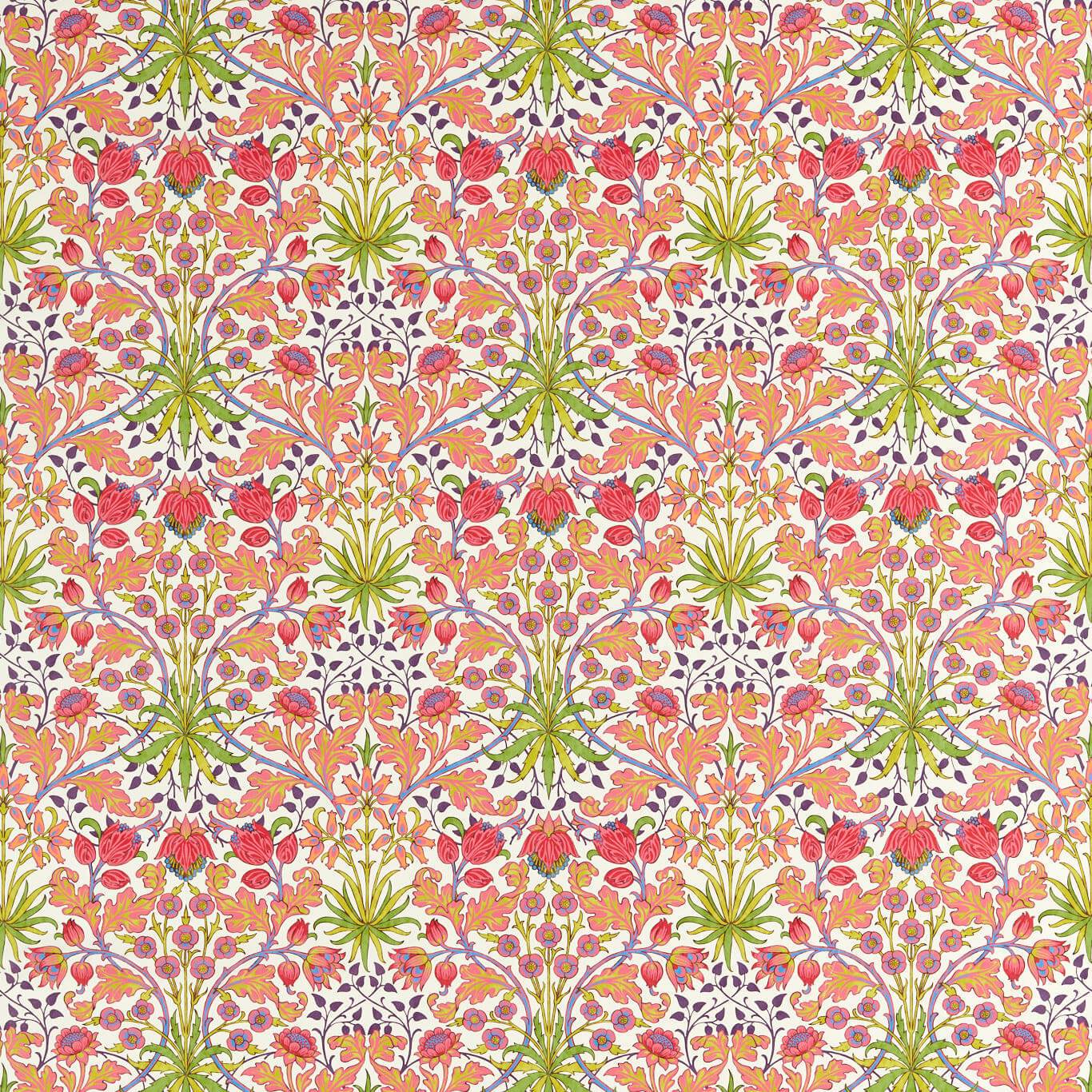 Hyacinth Cosmo Pink Fabric By Morris & Co