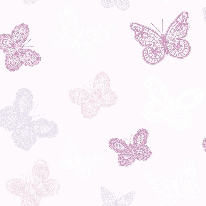 Butterfly Pink Wallpaper 100114 by Superfresco Easy