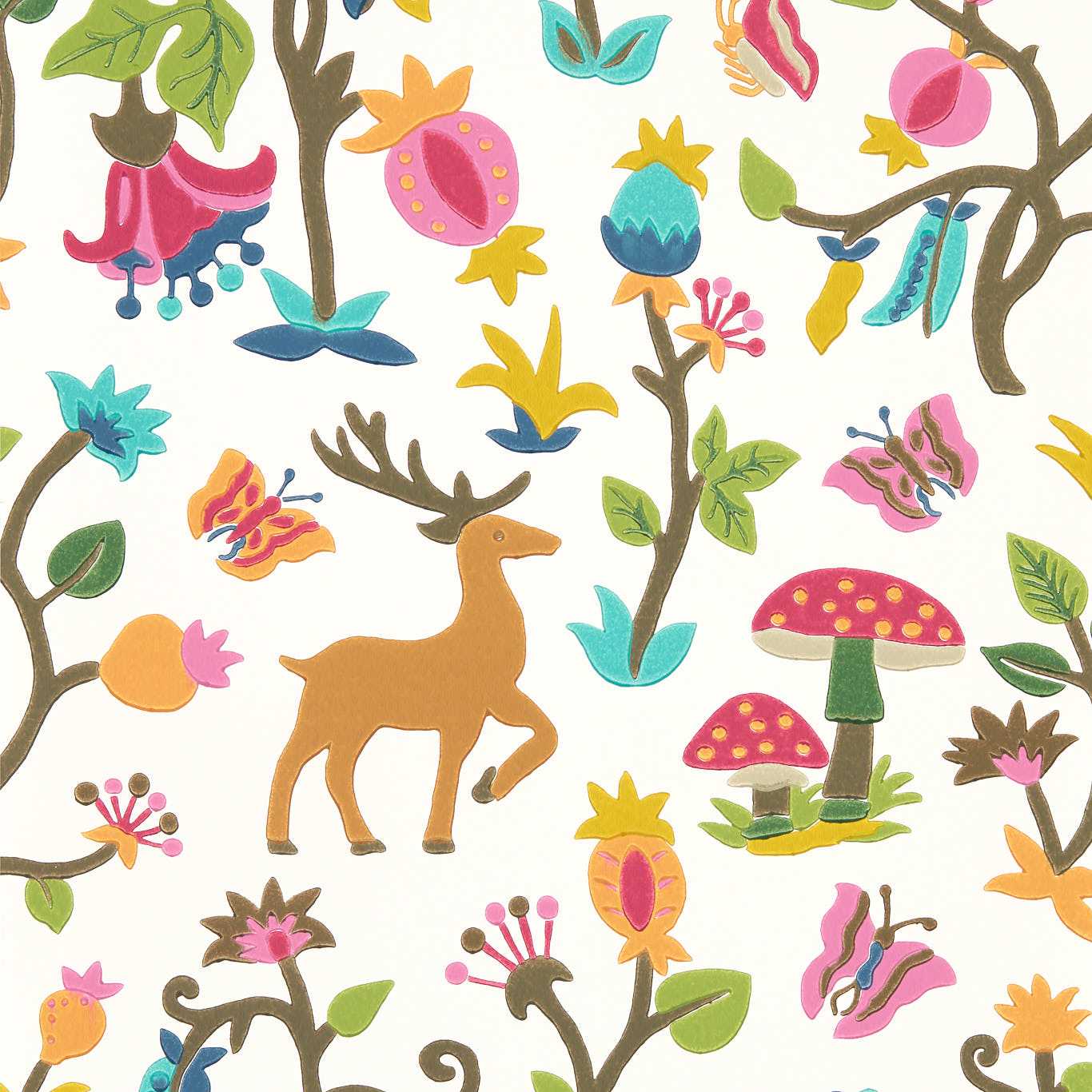 Forest of Dean Bright/Multi Wallpaper DABW217217 by Sanderson