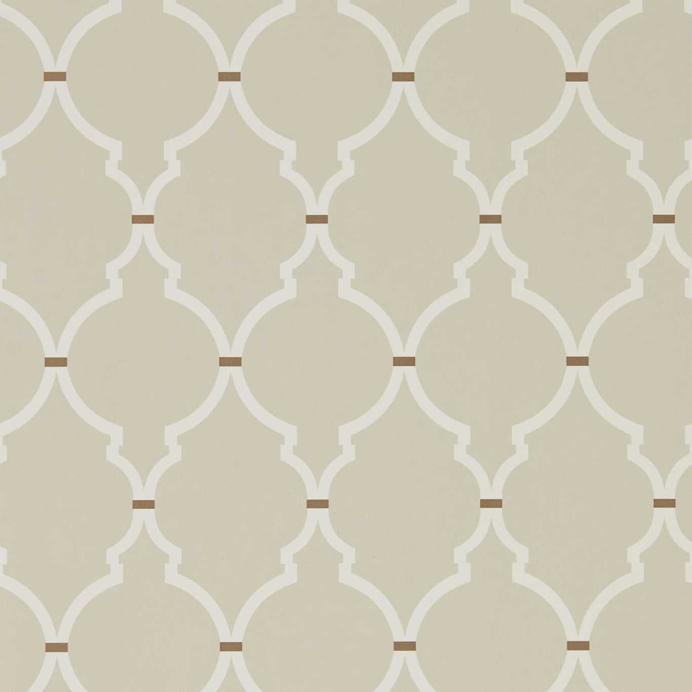 Empire Trellis Linen/Cream Wallpaper DART216337 by Sanderson