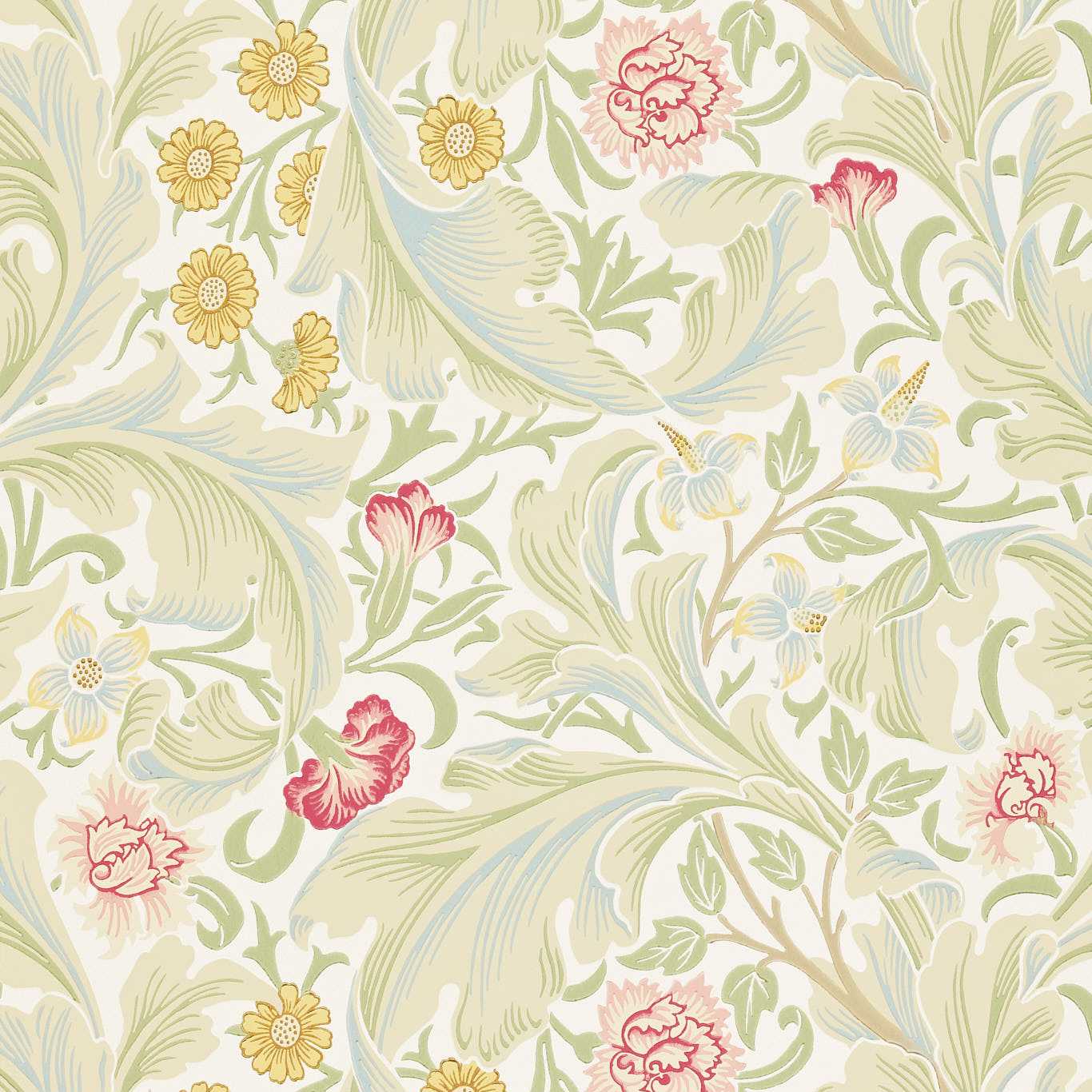 Leicester Marble/Rose Wallpaper DARW212544 by Morris & Co