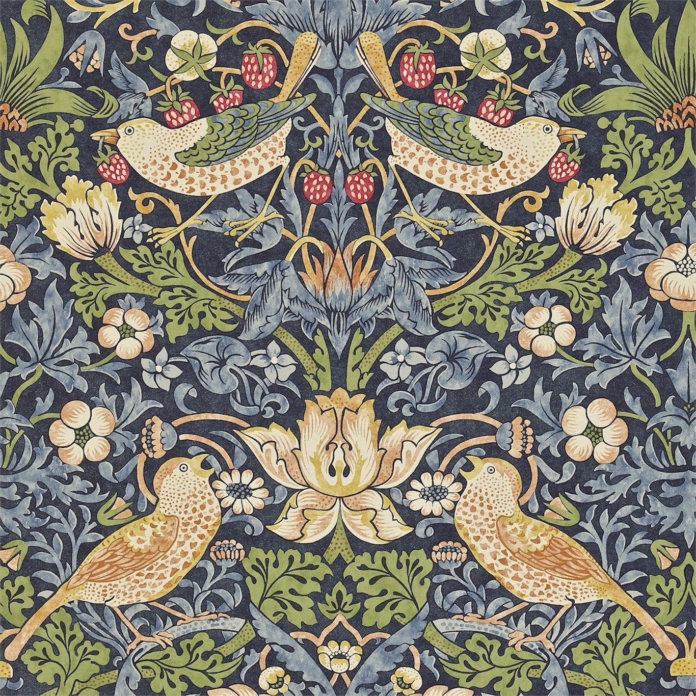 William Morris Strawberry Thief Wallpaper DARW212564 by Morris & Co