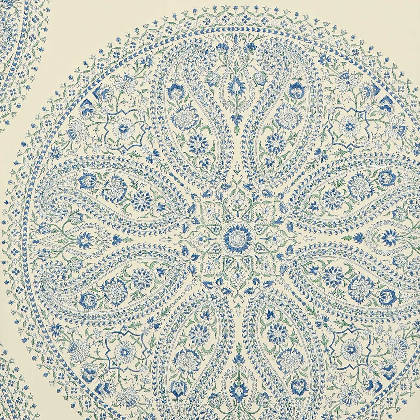 Paisley Circles Blue Wallpaper DCAVPC103 by Sanderson
