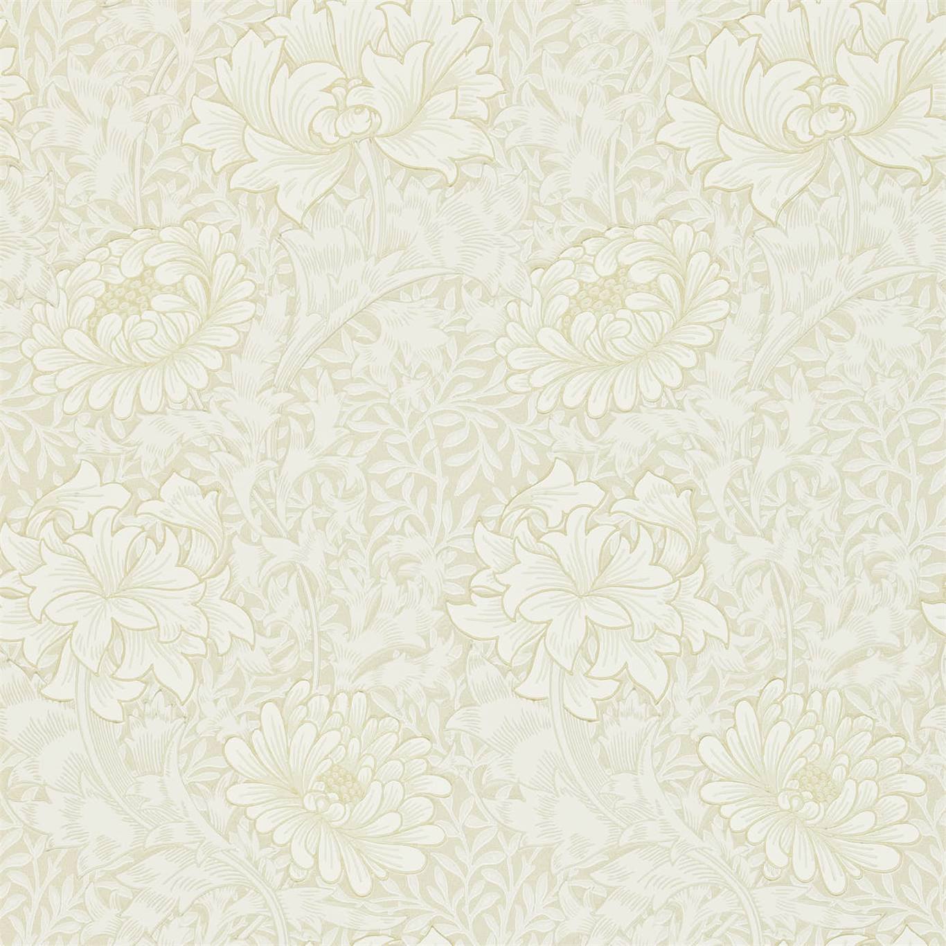 Chrysanthemum Chalk Wallpaper DCMW216823 by Morris & Co