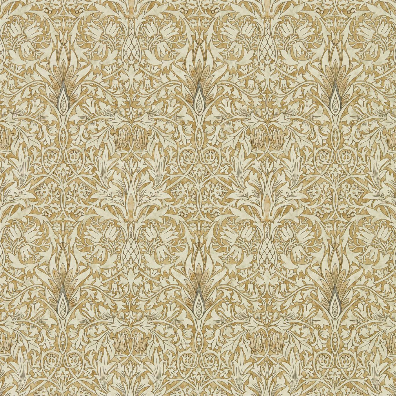 Snakeshead Gold/Linen Wallpaper DCMW216828 by Morris & Co