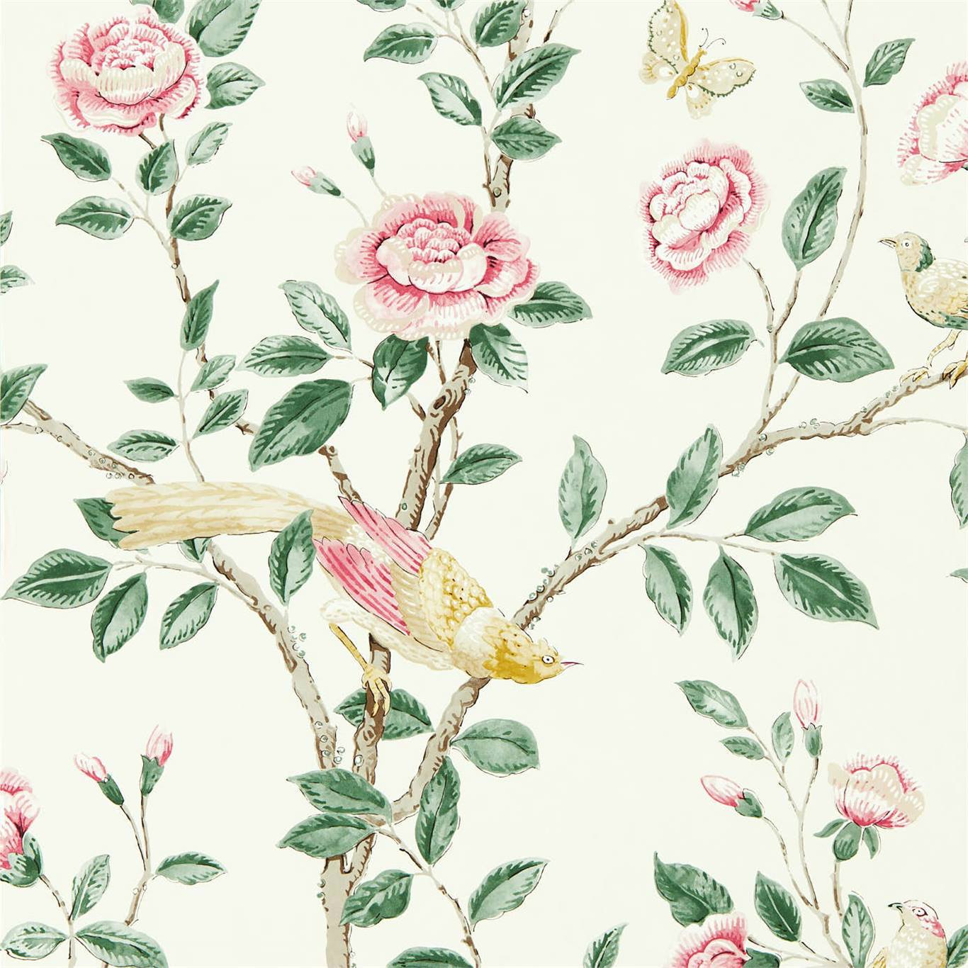 Andhara Rose/Cream Wallpaper DCPW216795 by Sanderson