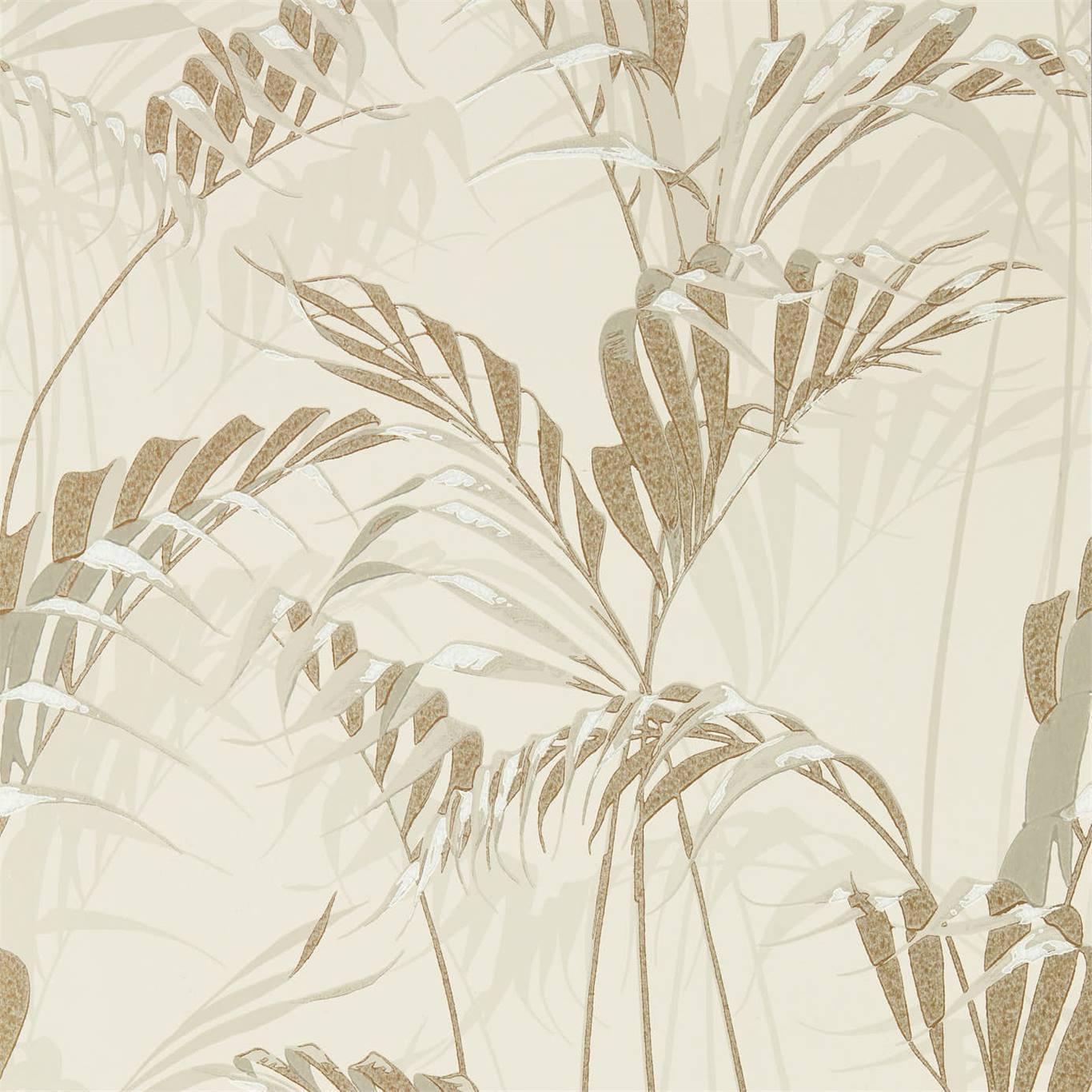 Palm House Linen/Gilver Wallpaper DGLW216644 by Sanderson