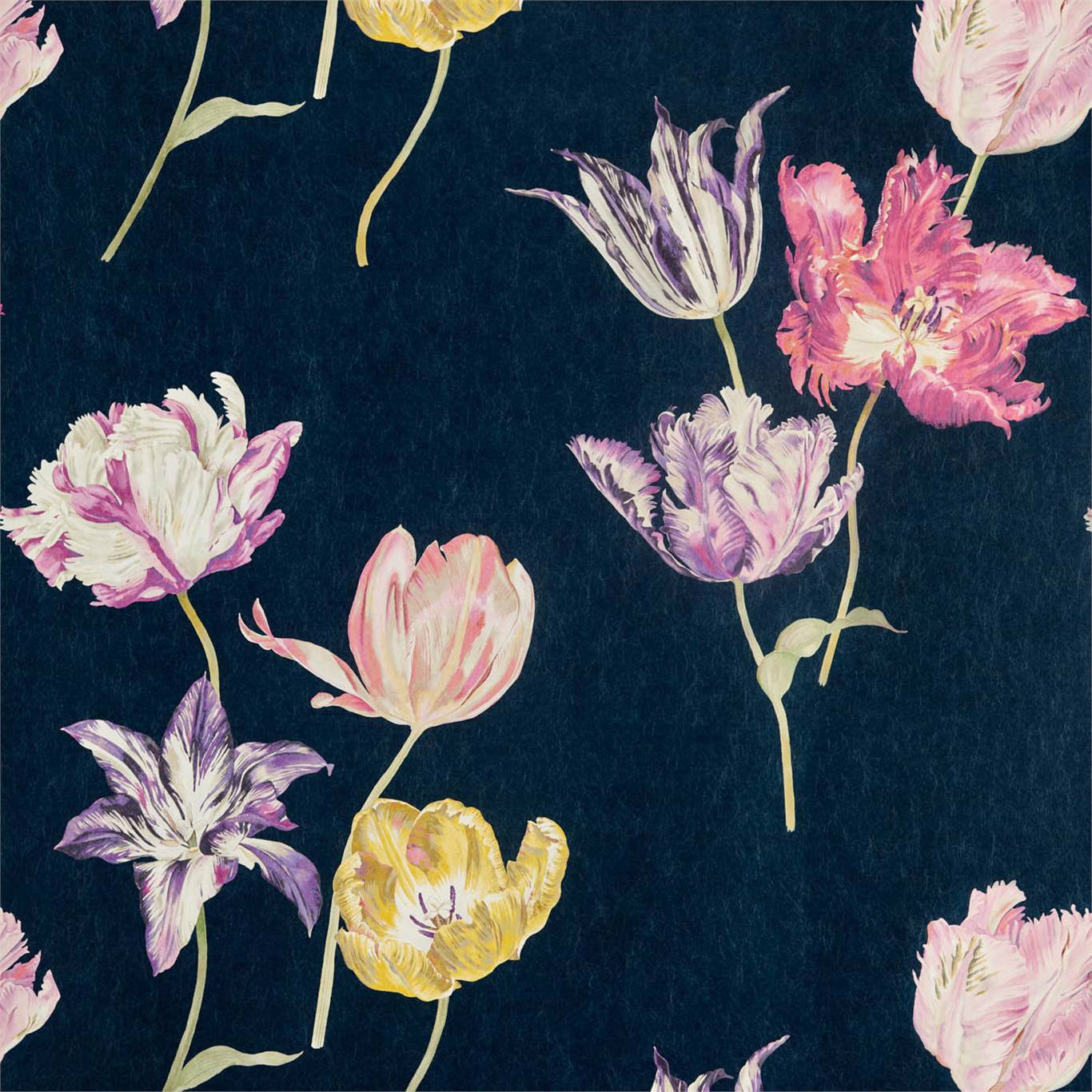 Tulipomania Ink Wallpaper DGLW216667 by Sanderson