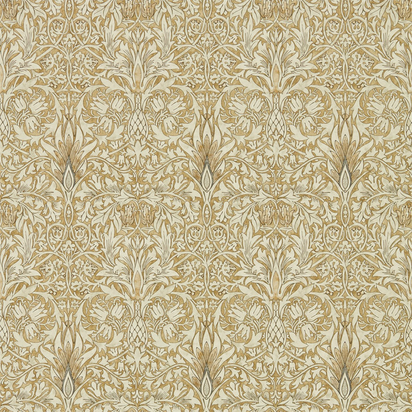 Snakeshead Gold/Linen Wallpaper DMA4216429 by Morris & Co
