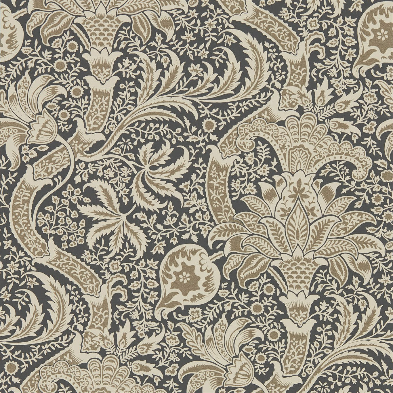 Indian Charcoal/Nickel Wallpaper DMA4216445 by Morris & Co