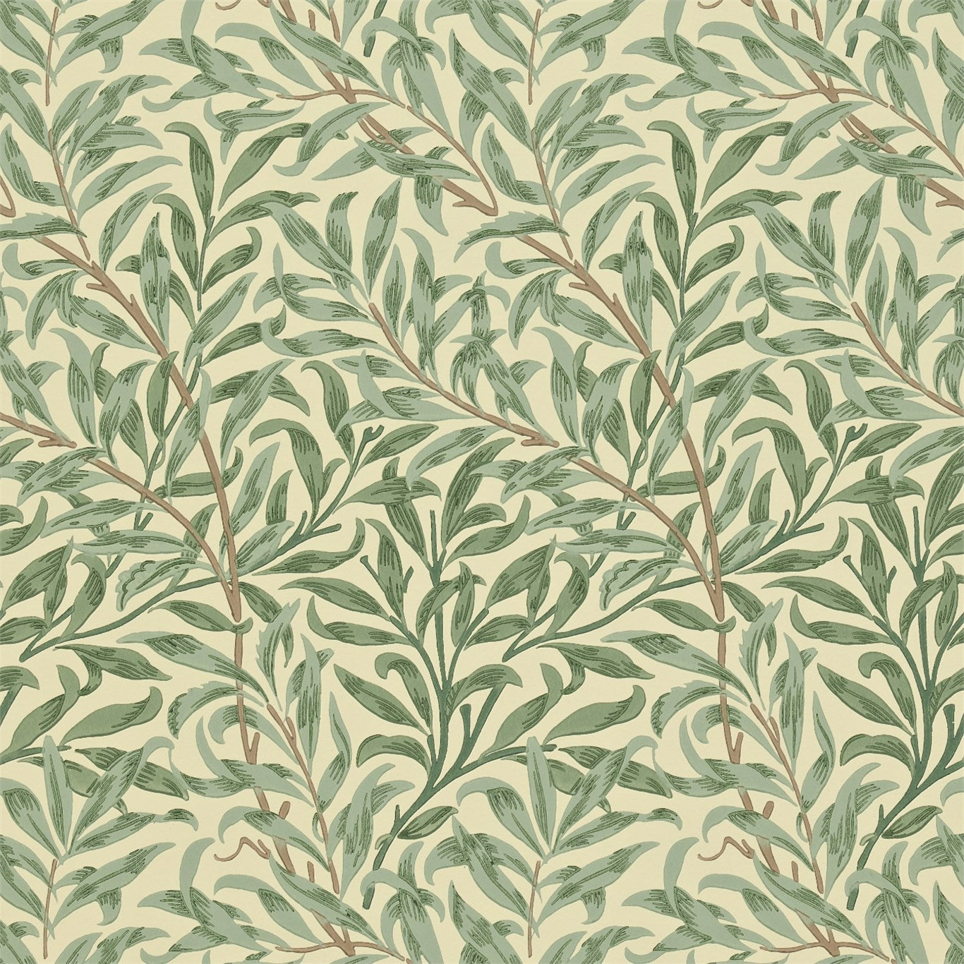 Willow Bough Green Wallpaper DMCW210490 by Morris & Co