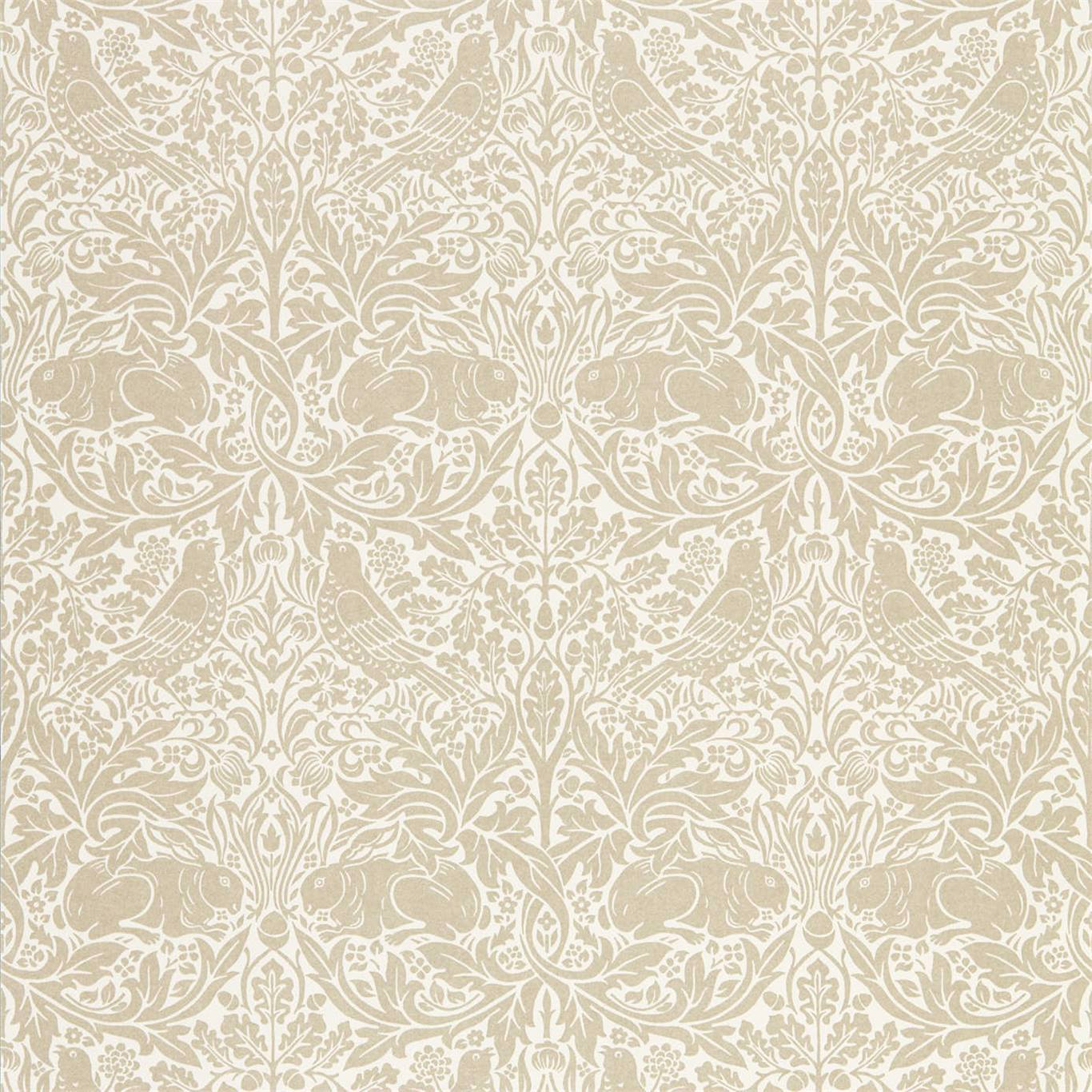 Pure Brer Rabbit Linen Wallpaper DMPN216531 by Morris & Co