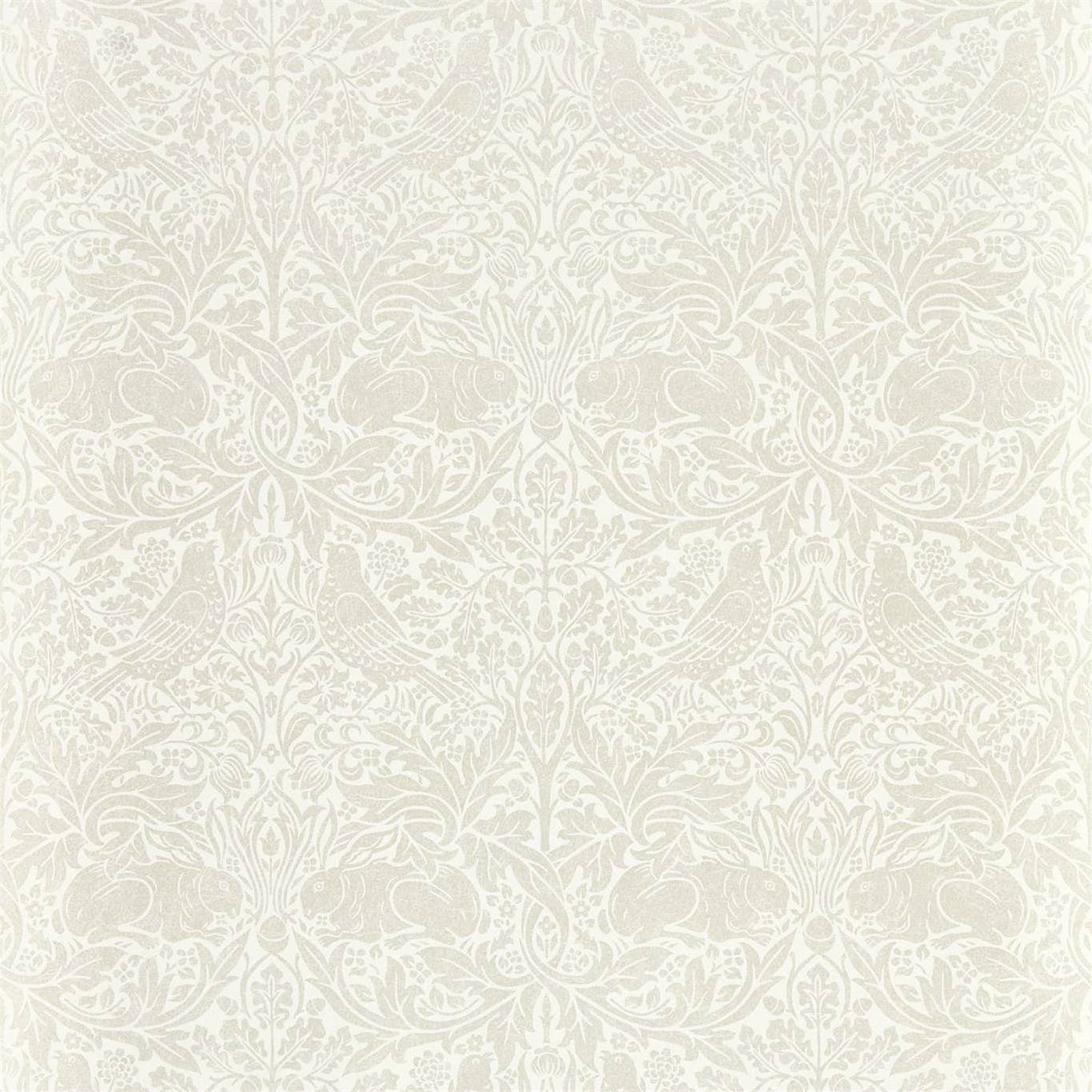 Pure Brer Rabbit White Clover Wallpaper DMPN216534 by Morris & Co