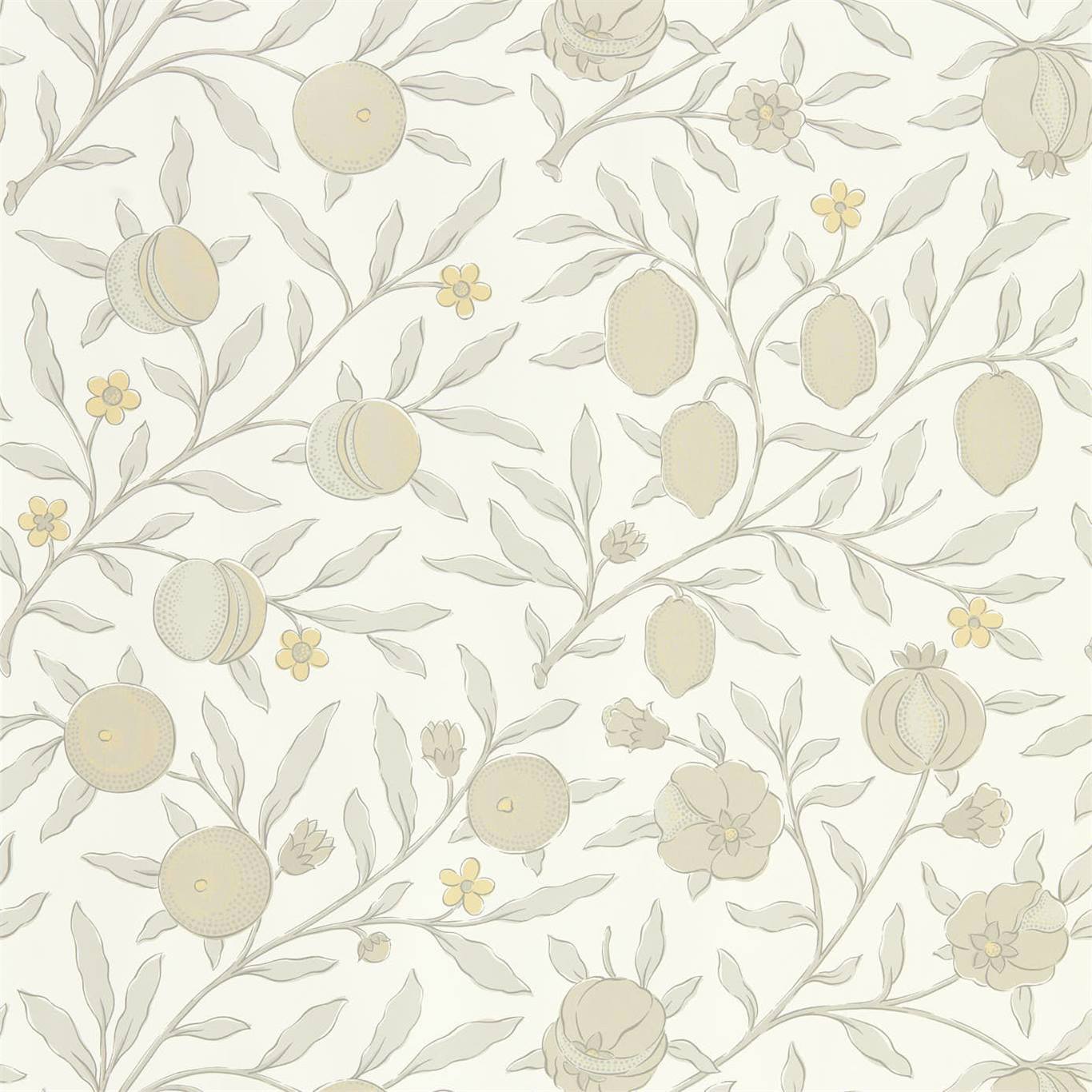 Pure Fruit Horned Poppy / Grey Wallpaper DMPN216542 by Morris & Co