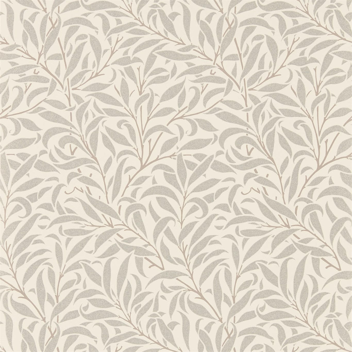 Pure Willow Bough Ecru/Silver Wallpaper DMPU216023 by Morris & Co