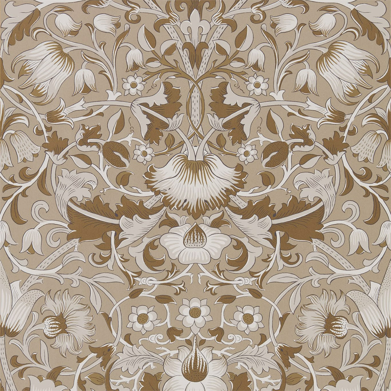 Pure Lodden Gilver/Gold Wallpaper DMPU216029 by Morris & Co