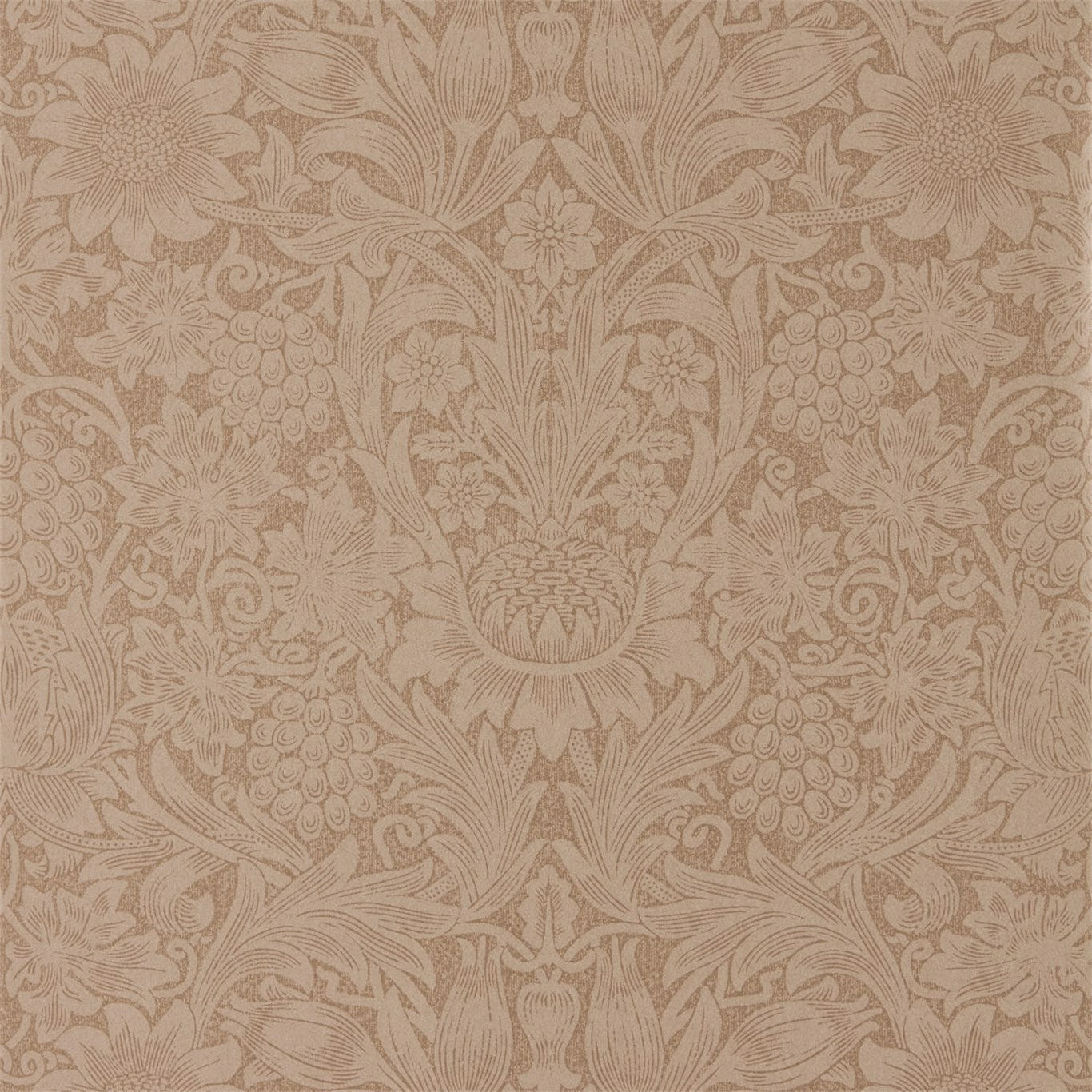 Pure Sunflower Copper/Russet Wallpaper DMPU216046 by Morris & Co