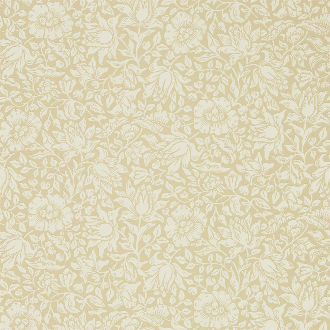 Mallow Soft Gold Wallpaper DMSW216677 by Morris & Co