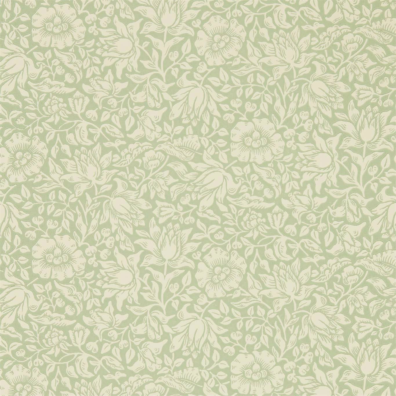 Mallow Apple Green Wallpaper DMSW216678 by Morris & Co