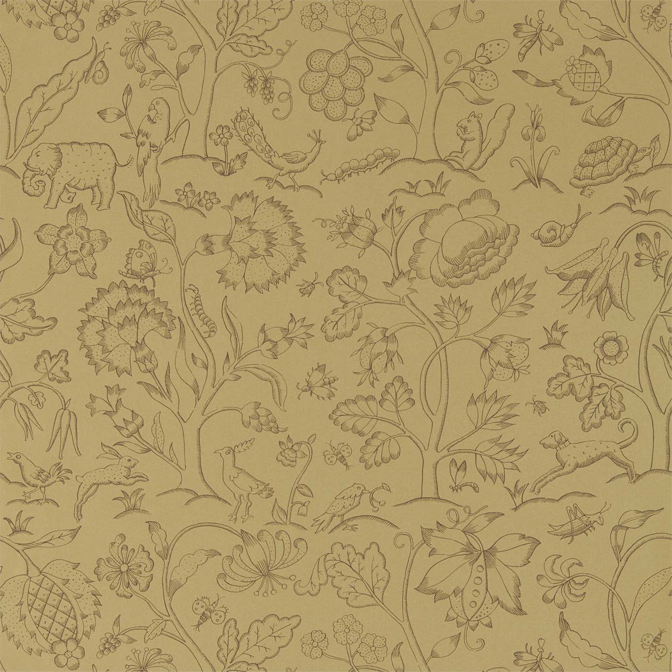 Middlemore Antique Gold Wallpaper DMSW216696 by Morris & Co