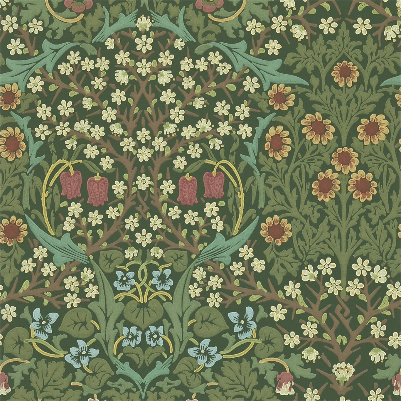 William Morris Blackthorn Wallpaper DMY1BT101 by Morris & Co