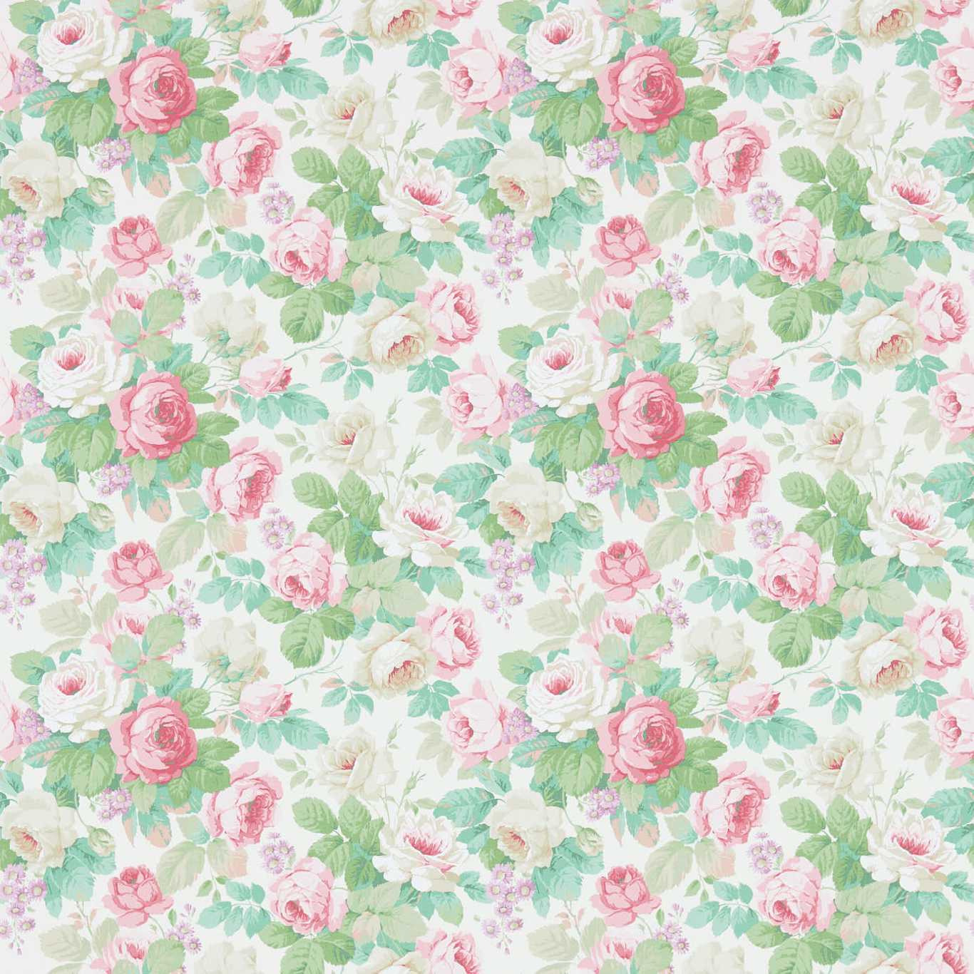 Chelsea Pink/Celadon Wallpaper DVIN214604 by Sanderson