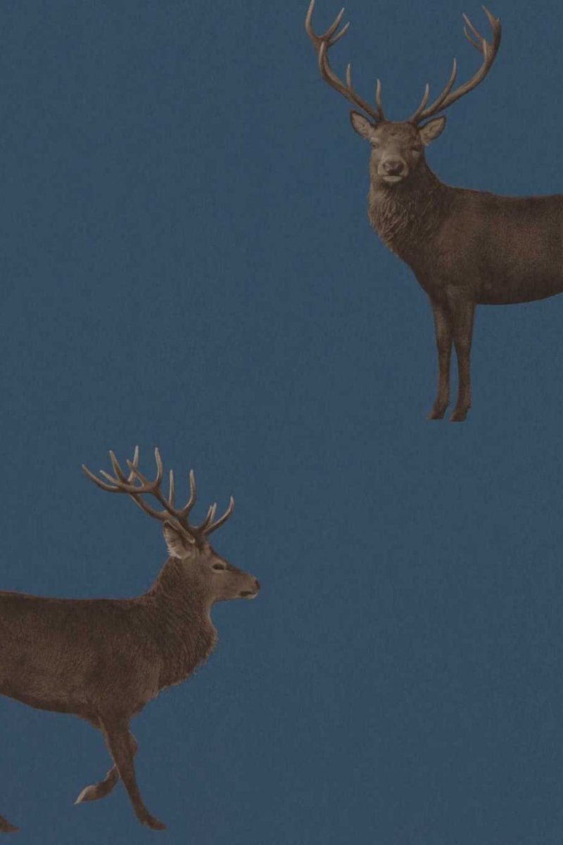 Evesham Deer (Wallpaper) Wallpaper DYSI216620 by Sanderson