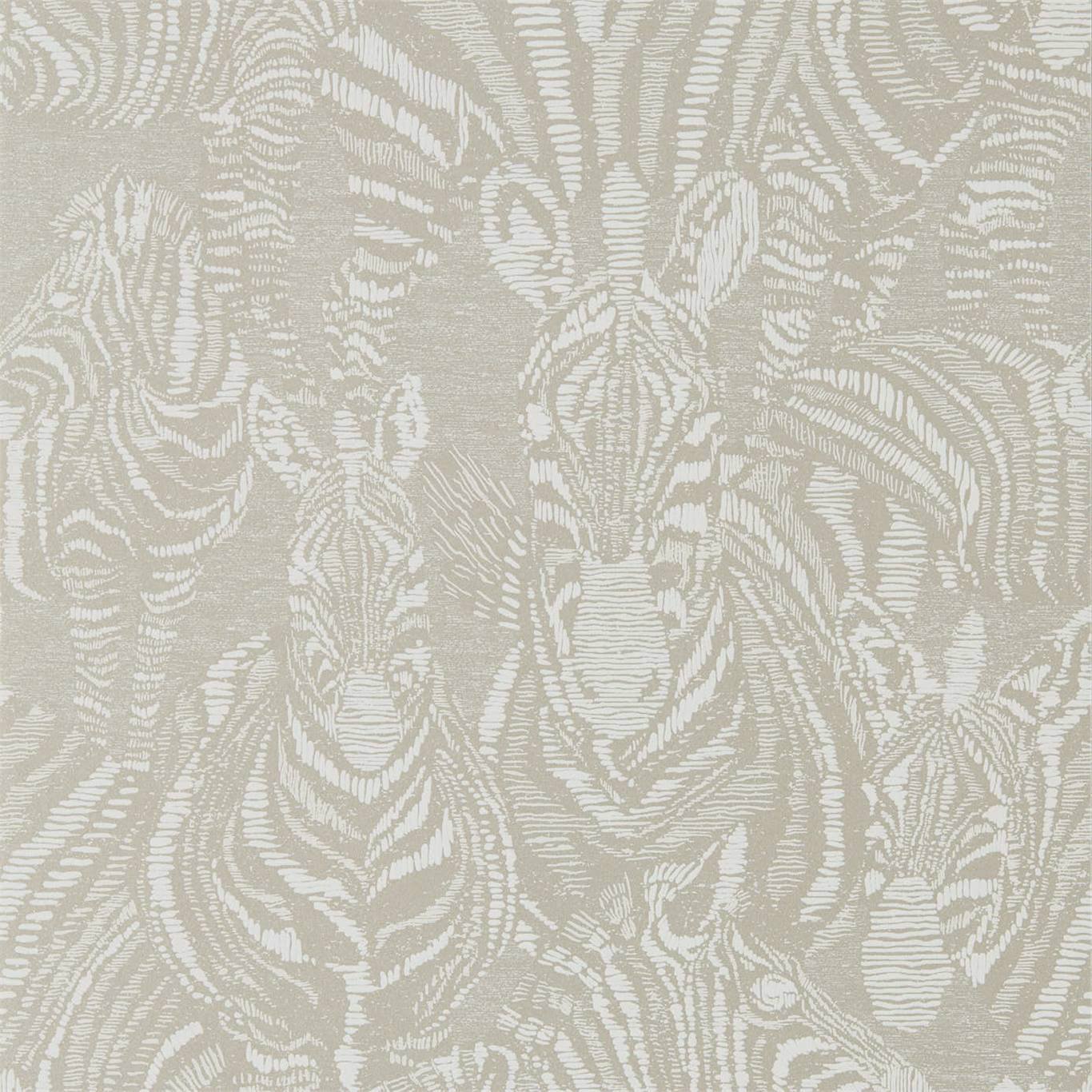 Nirmala Platinum/Chalk Wallpaper HMIW112241 by Harlequin