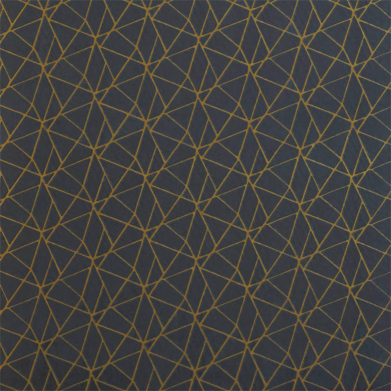 Zola Charcoal/Gold Fabric By Harlequin