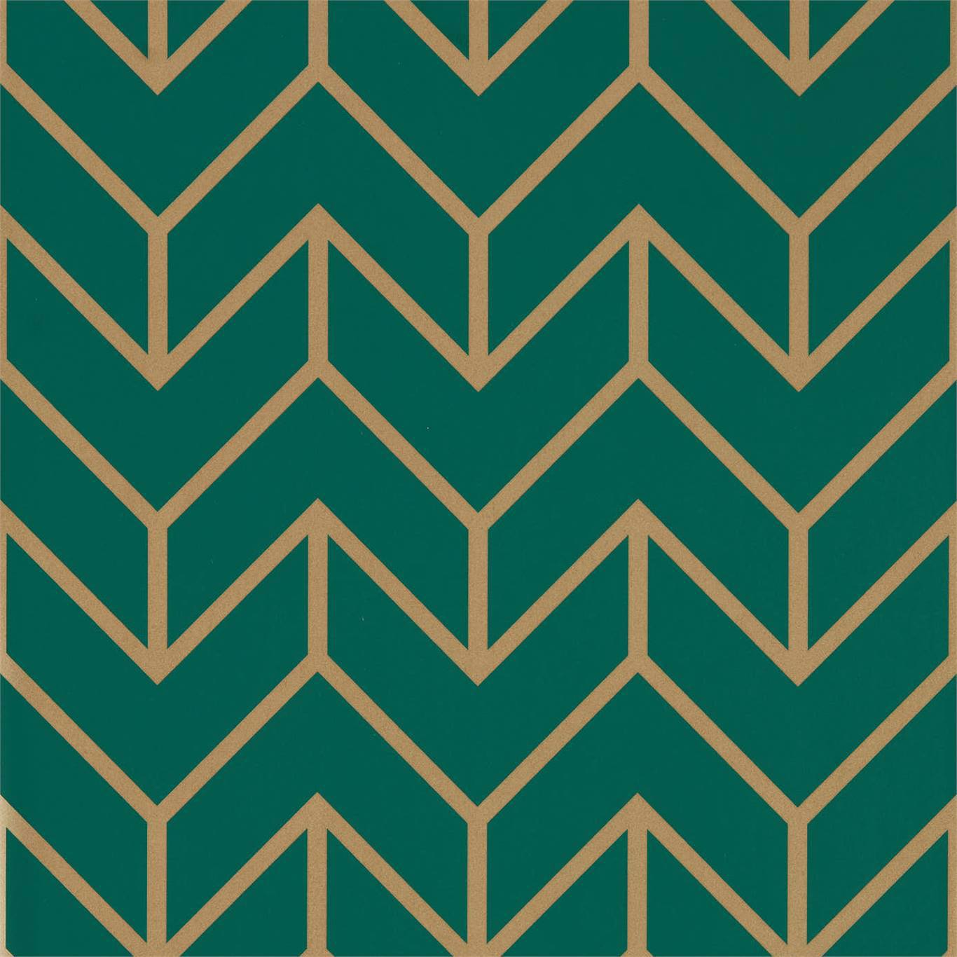 Tessellation Teal/Gold Wallpaper HMWF111984 by Harlequin