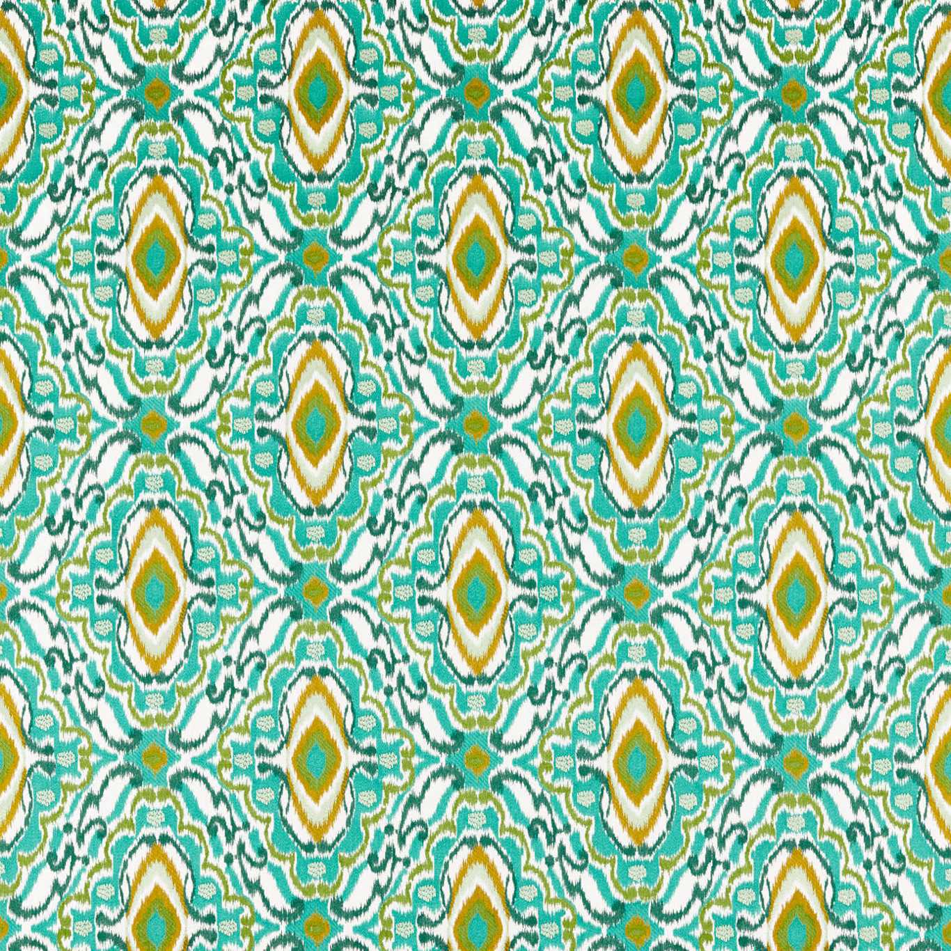 Ixora Emerald/Palm/Chartreuse Fabric By Harlequin