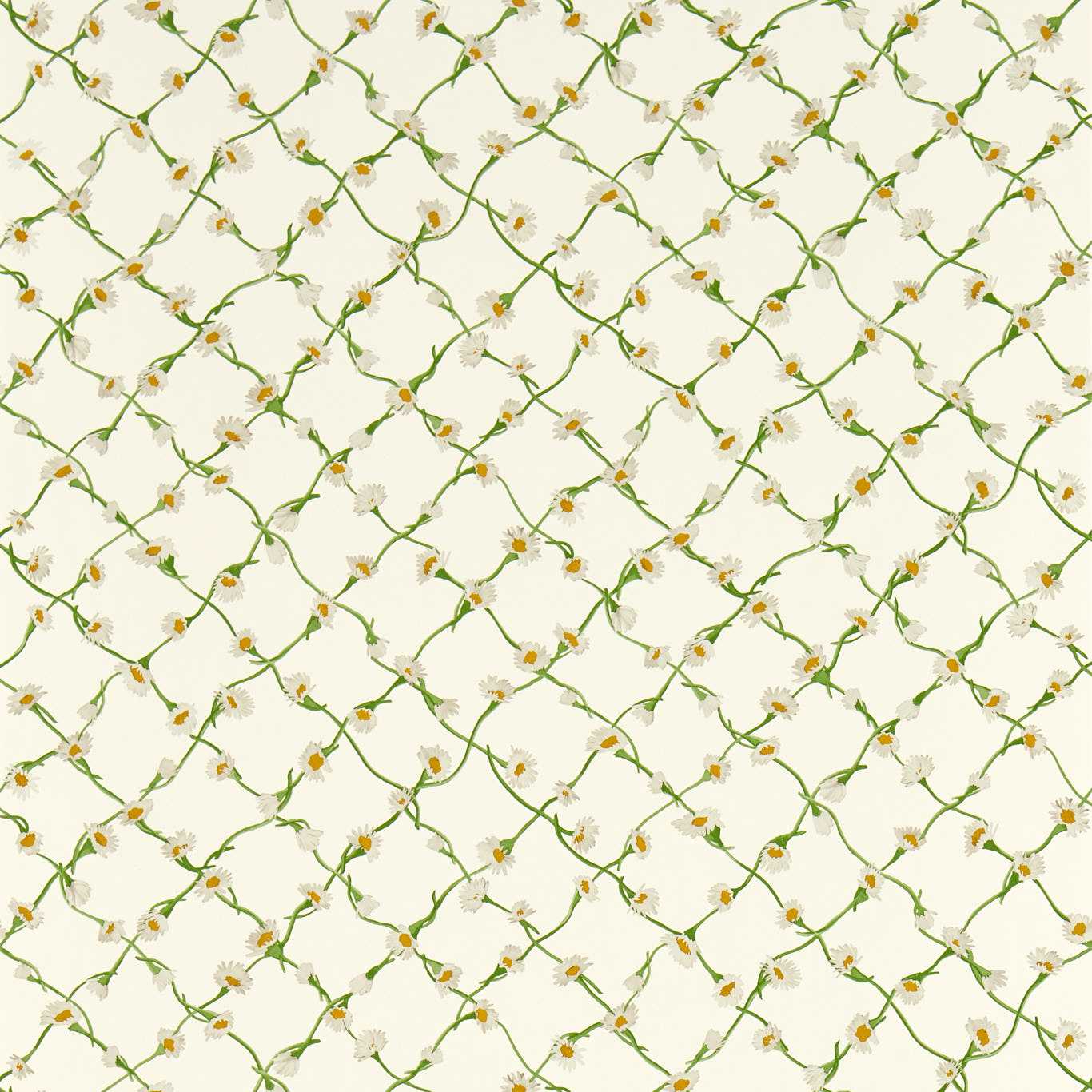 Daisy Trellis Emerald/Pearl Wallpaper HSRW113043 by Harlequin