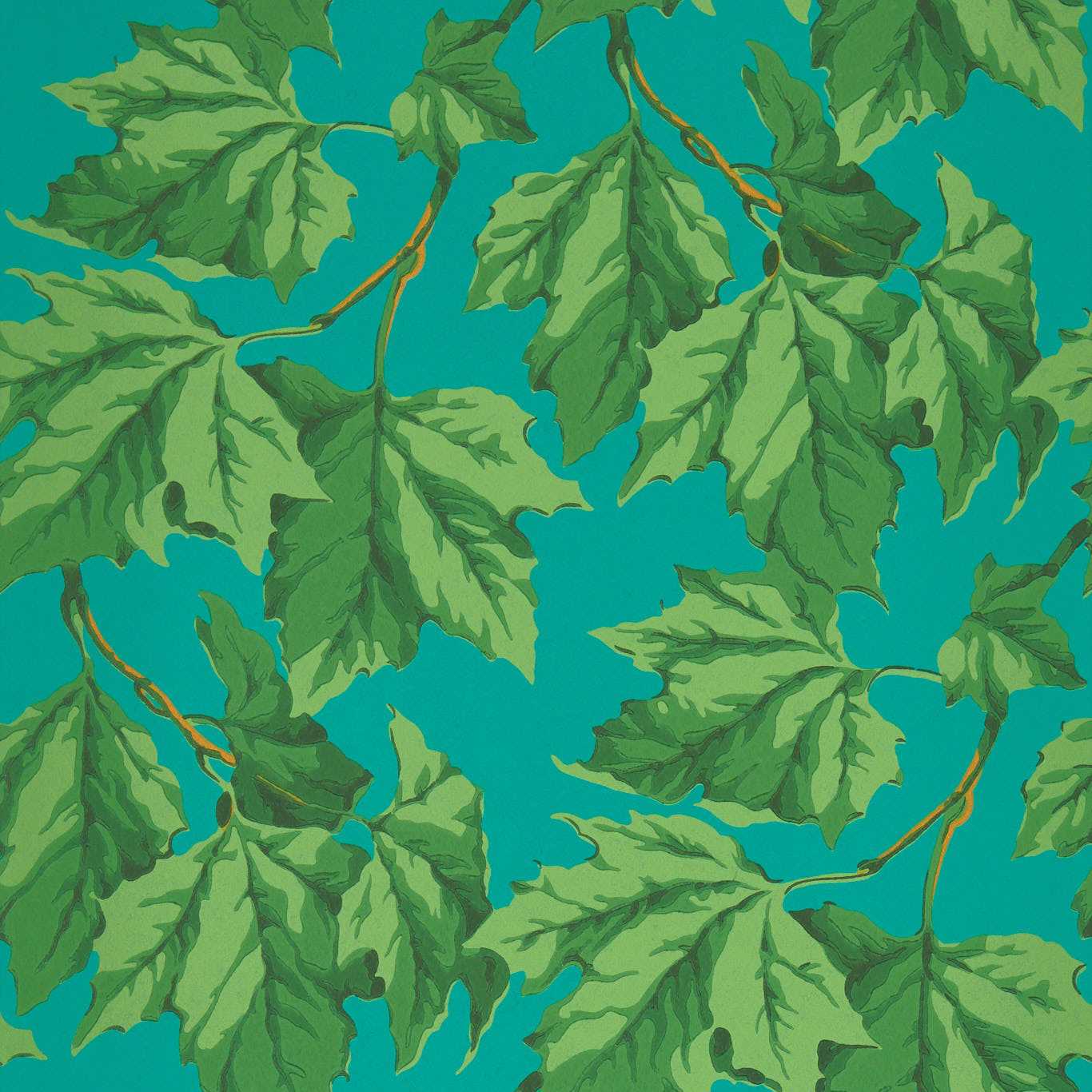 Dappled Leaf Emerald/Teal Wallpaper HSRW113047 by Harlequin