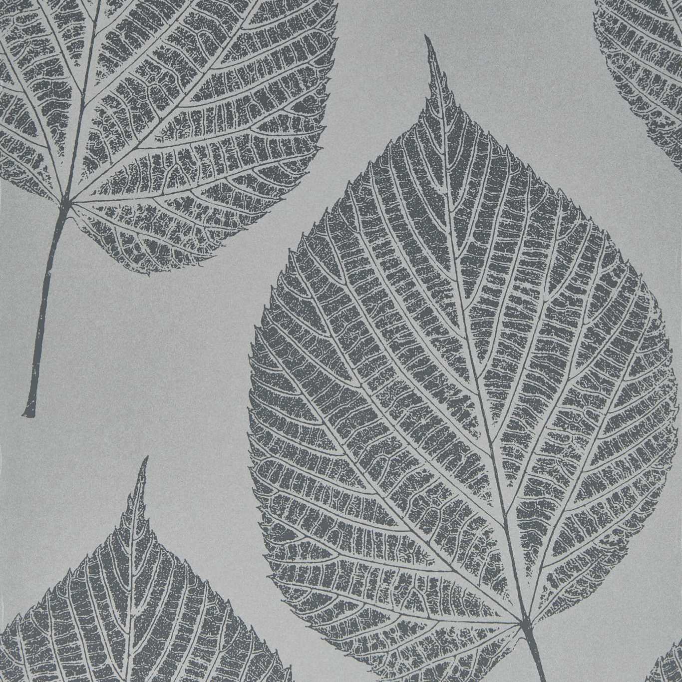 Leaf Slate/Silver Wallpaper HTEW112608 by Harlequin