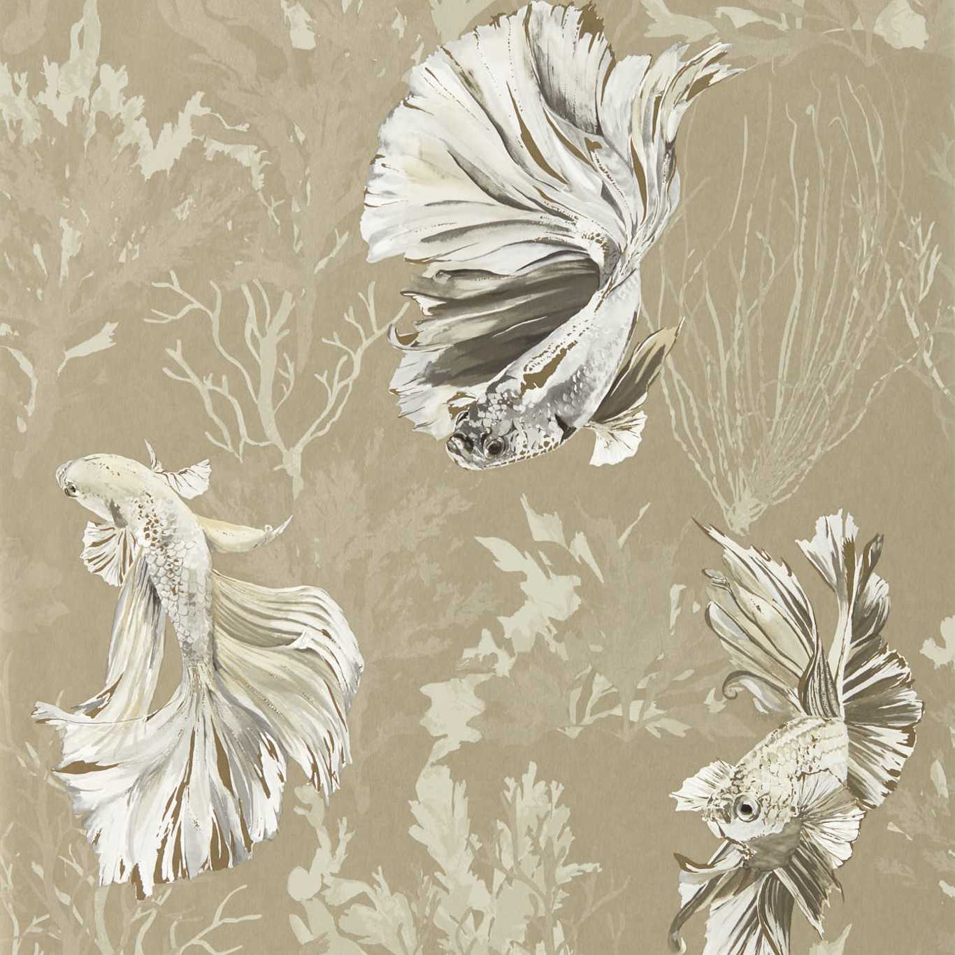 Halfmoon Gilver/ Tranquility Wallpaper HTEW112765 by Harlequin