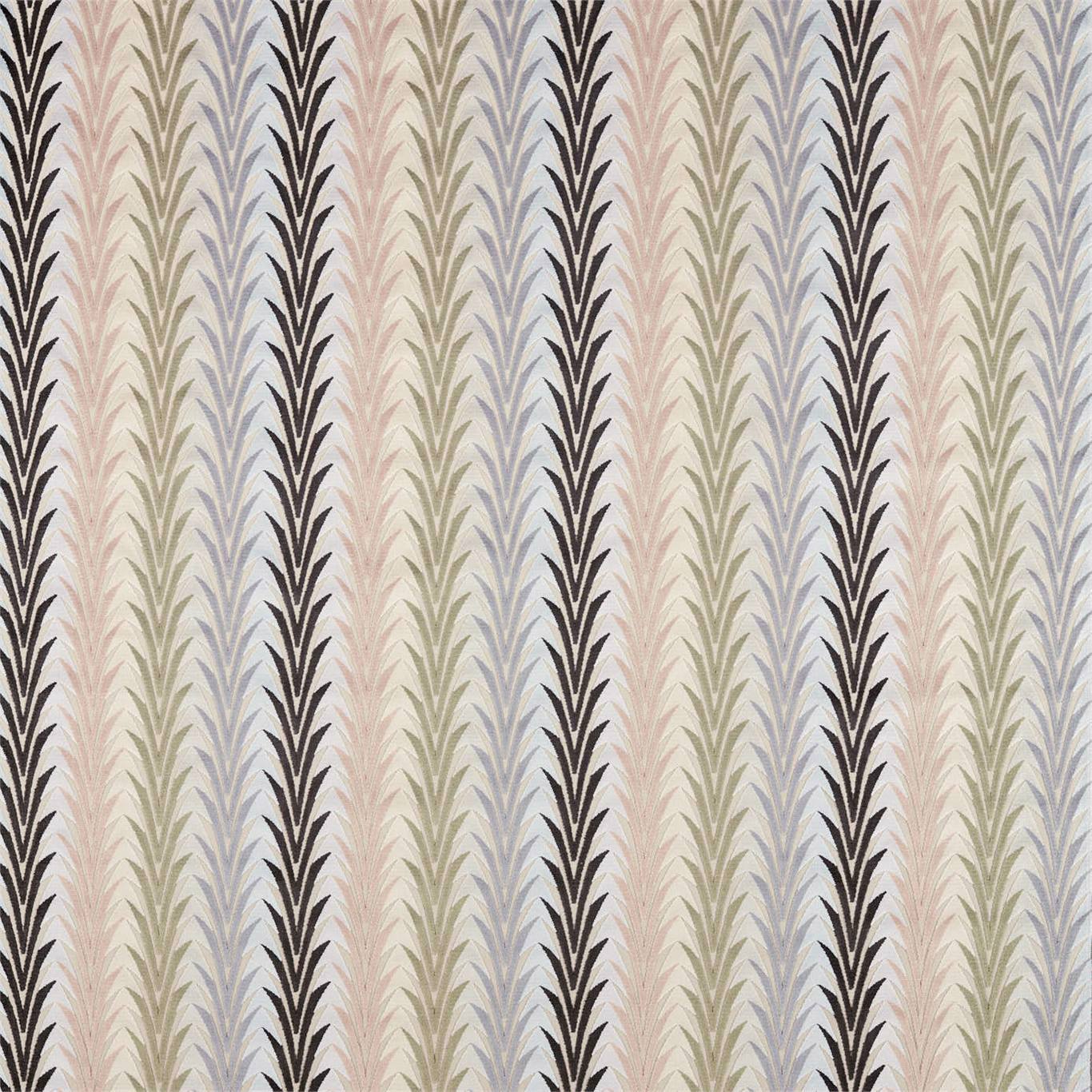 Velika Rose/Brass/Slate Fabric By Harlequin