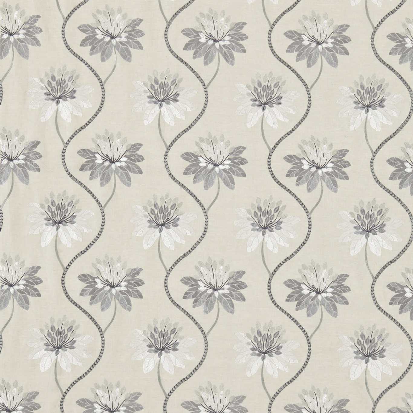 Eloise Dusty Blue Fabric By Harlequin