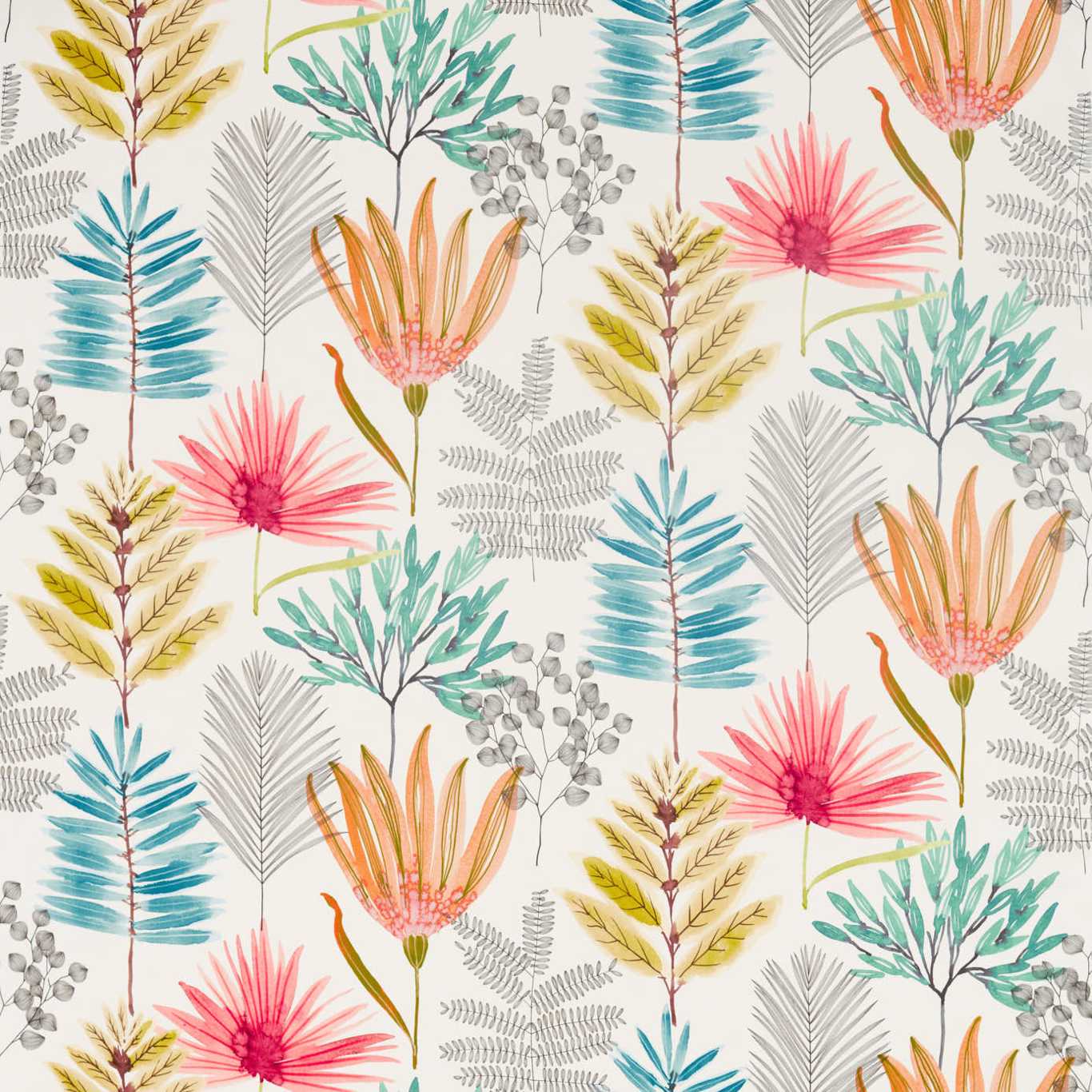 Yasuni Paprika/Kiwi Fabric By Harlequin