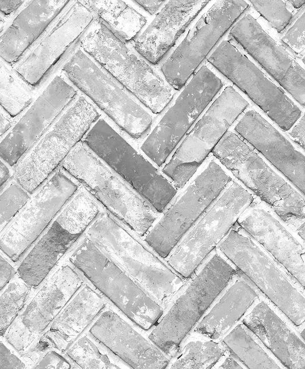 Herringbone Brick Wallpaper 174502 by Muriva