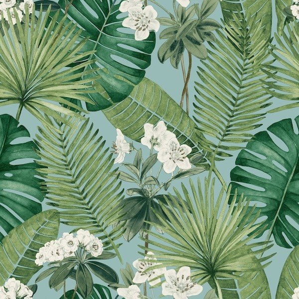 Isla Leaf Wallpaper M37801 by Muriva