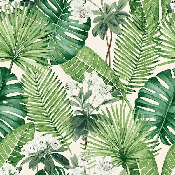 Isla Leaf Wallpaper M37814 by Muriva