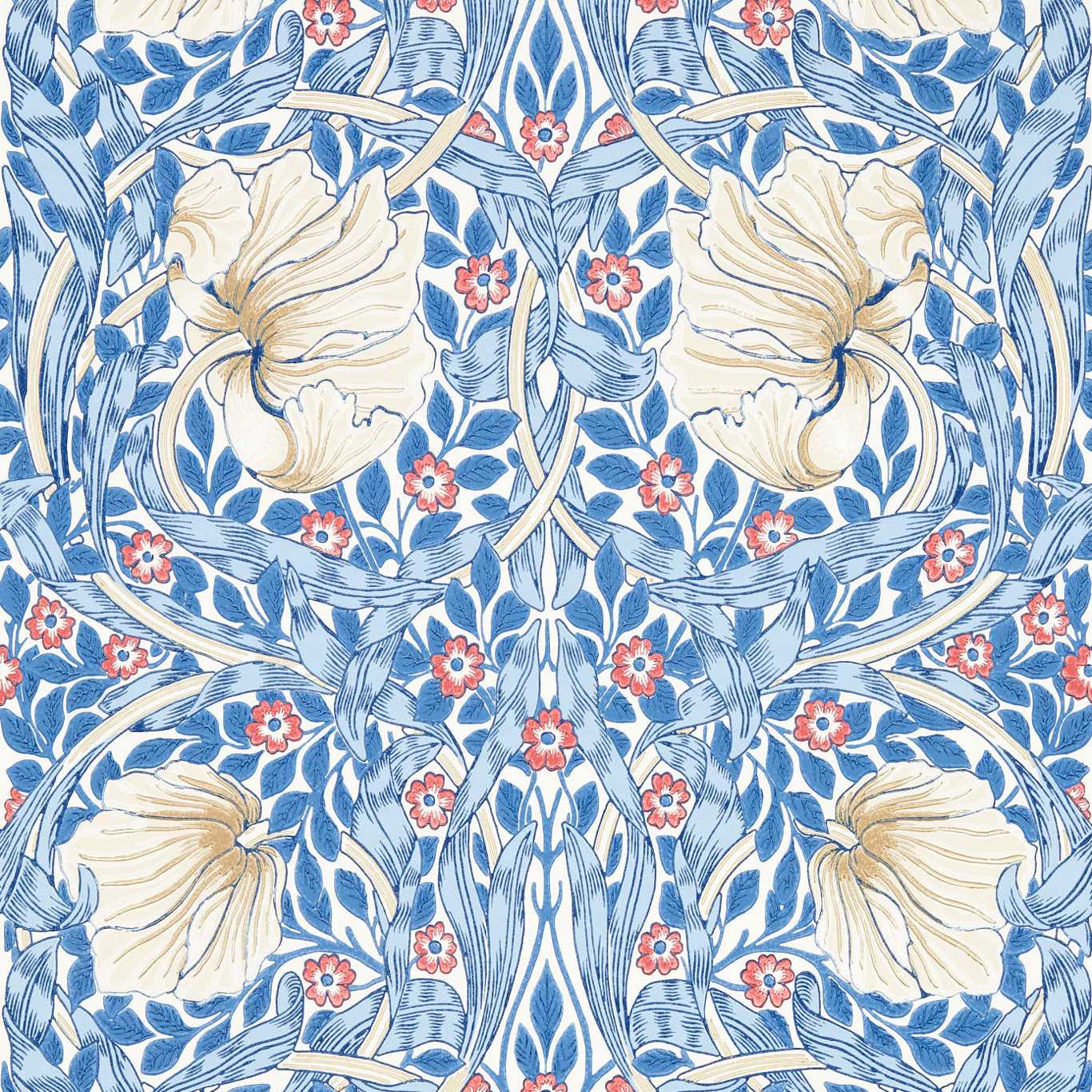 Pimpernel Woad Wallpaper MSIM217062 by Morris & Co