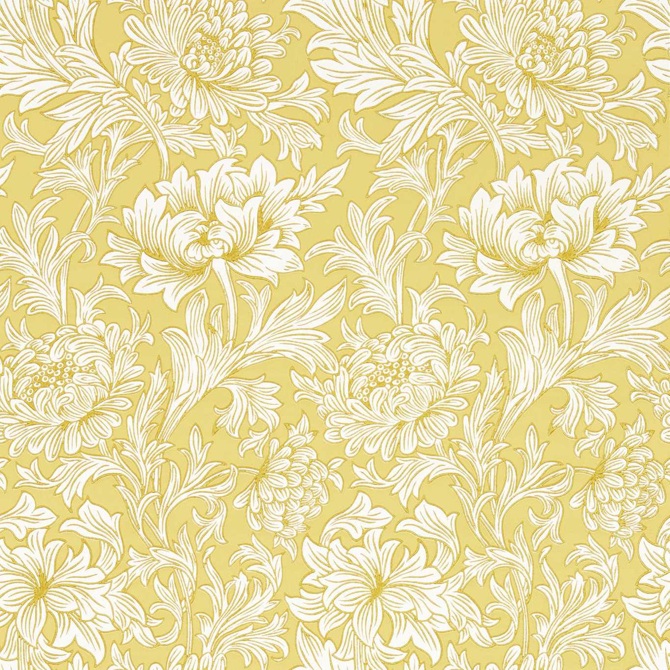 Chrysanthemum Toile Weld Wallpaper MSIM217068 by Morris & Co